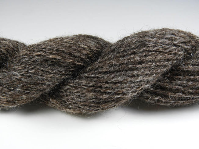 Handspun Gotland/Finn Wool Yarn: Mocha